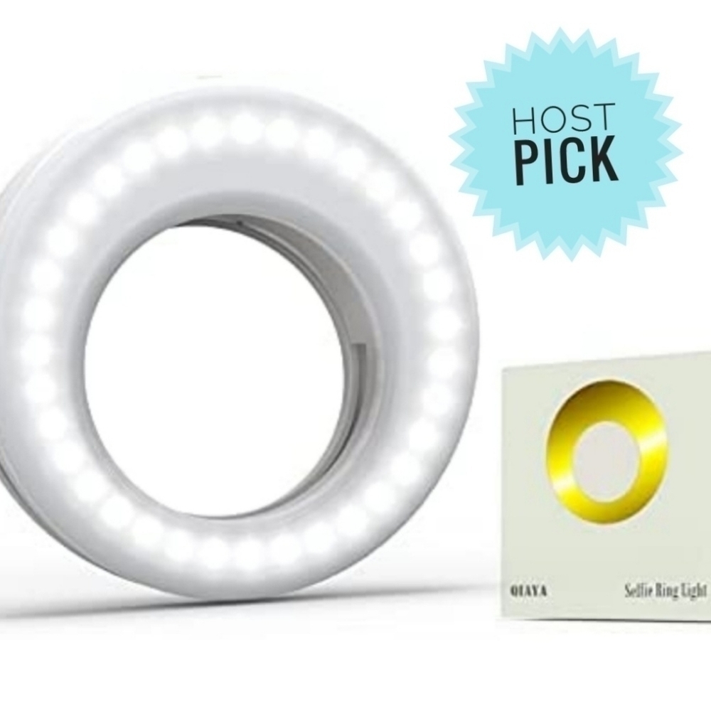 QIAYA SELFIE RING LIGHT•CLIPS TO YOUR PHONE, COMPUTER, OR TABLET